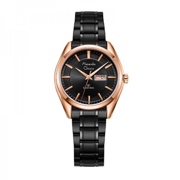 Alexandre Christie AC 8672 Rosegold Black Lady LEBBRBA